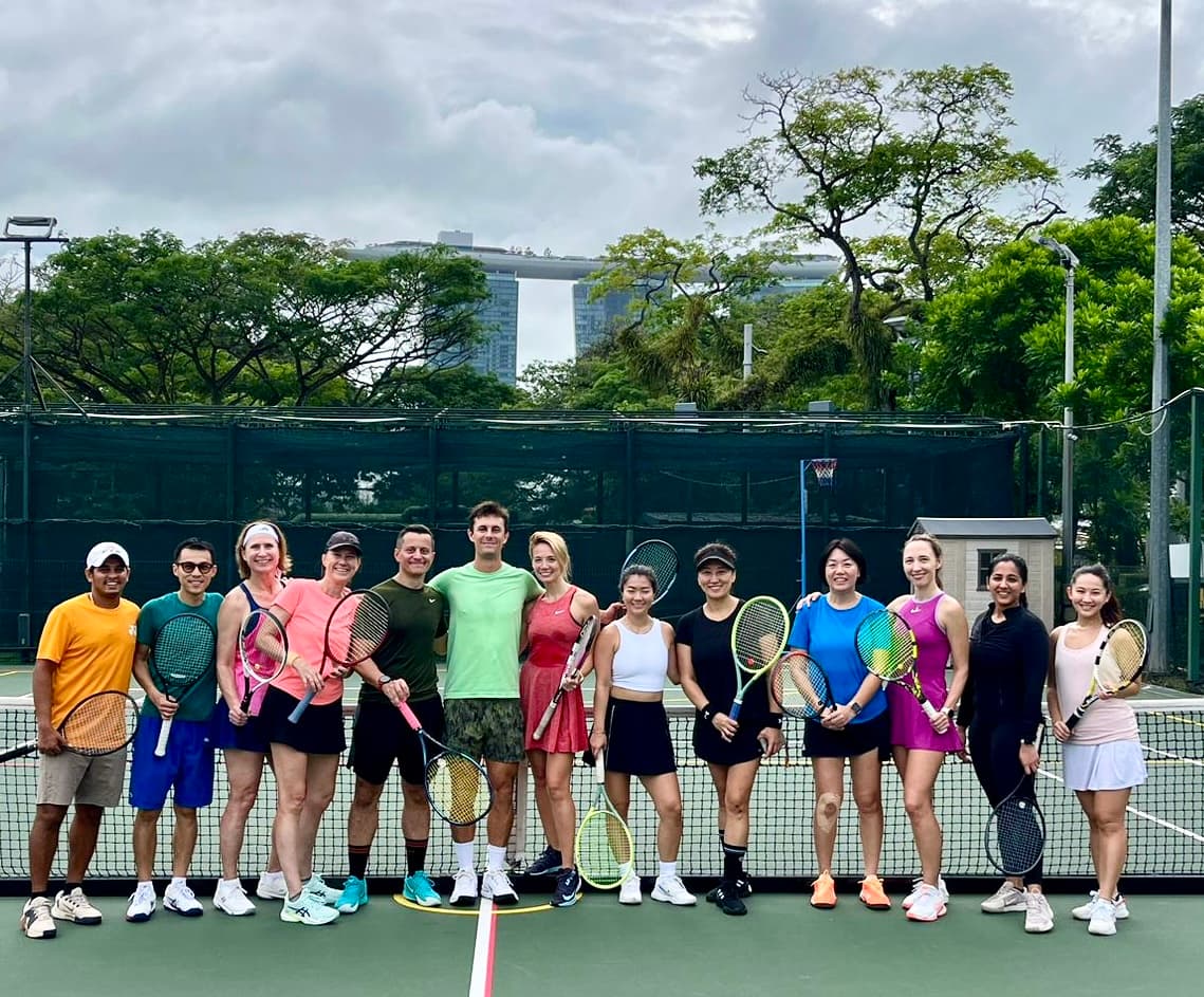 Tennis action shot 1