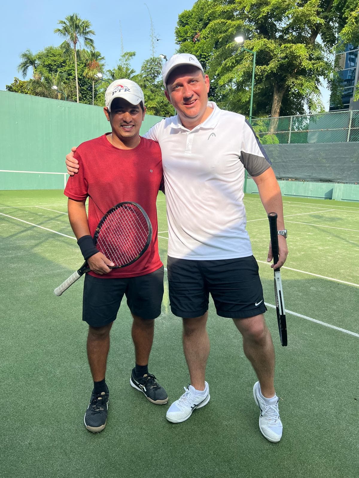 Tennis action shot 2