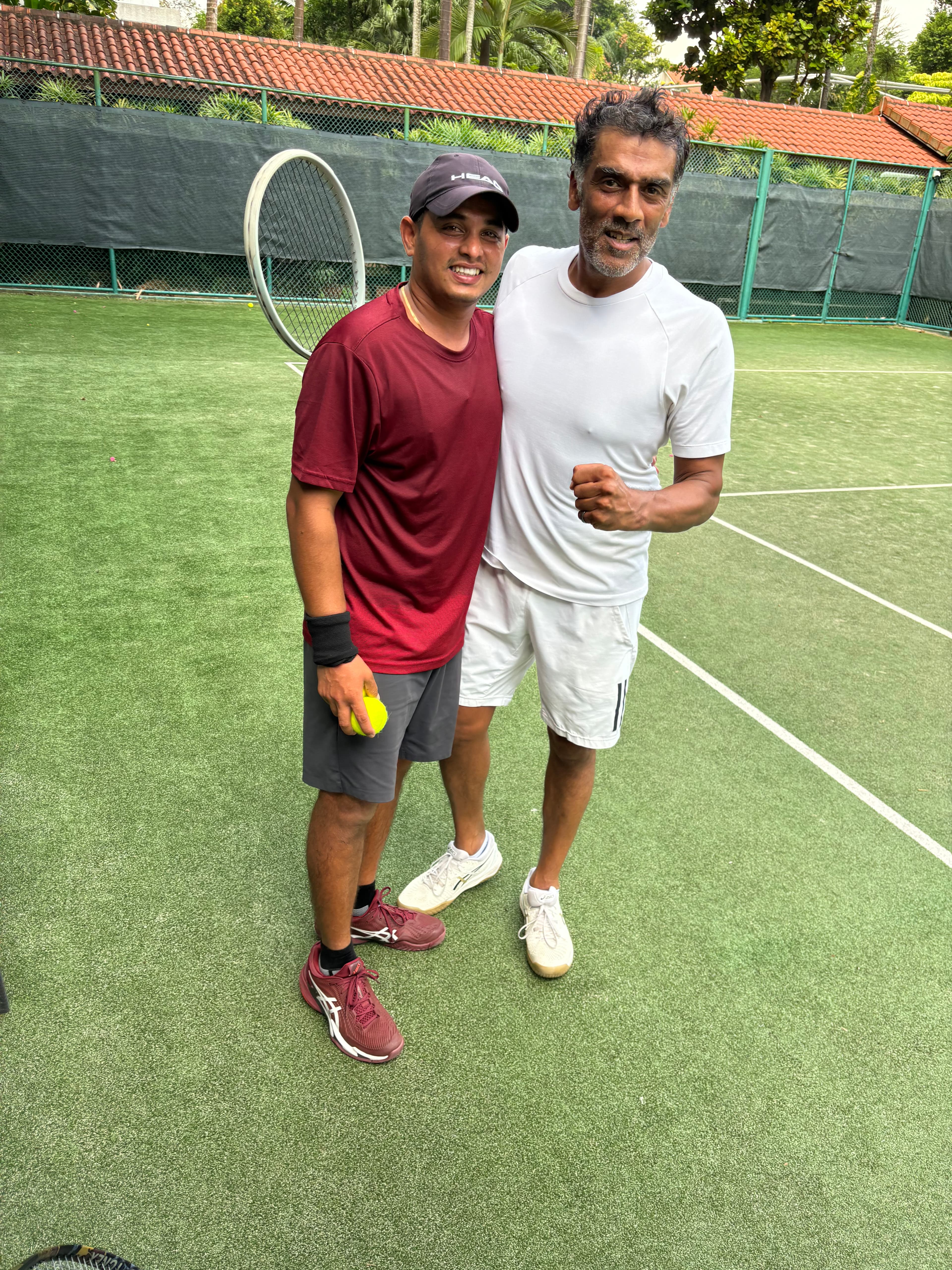 Tennis action shot 6